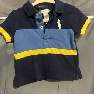 Ralph Lauren Kids Polo in Navy, Blue, and Yellow